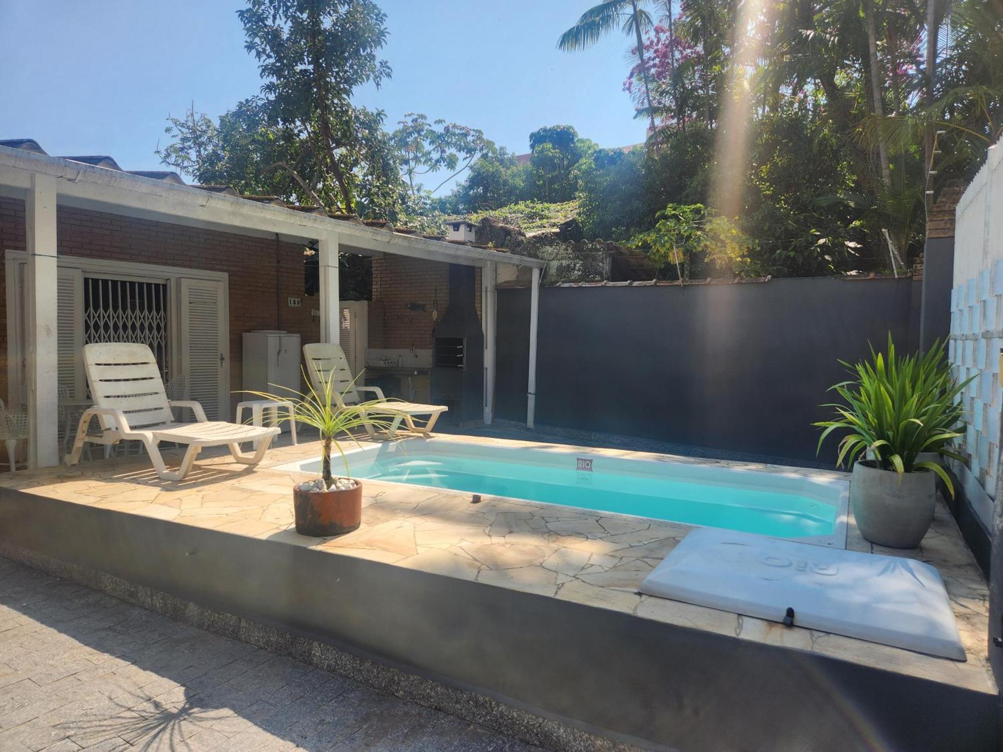 Casa No Tenorio Com Piscina Ubatuba Esterno foto