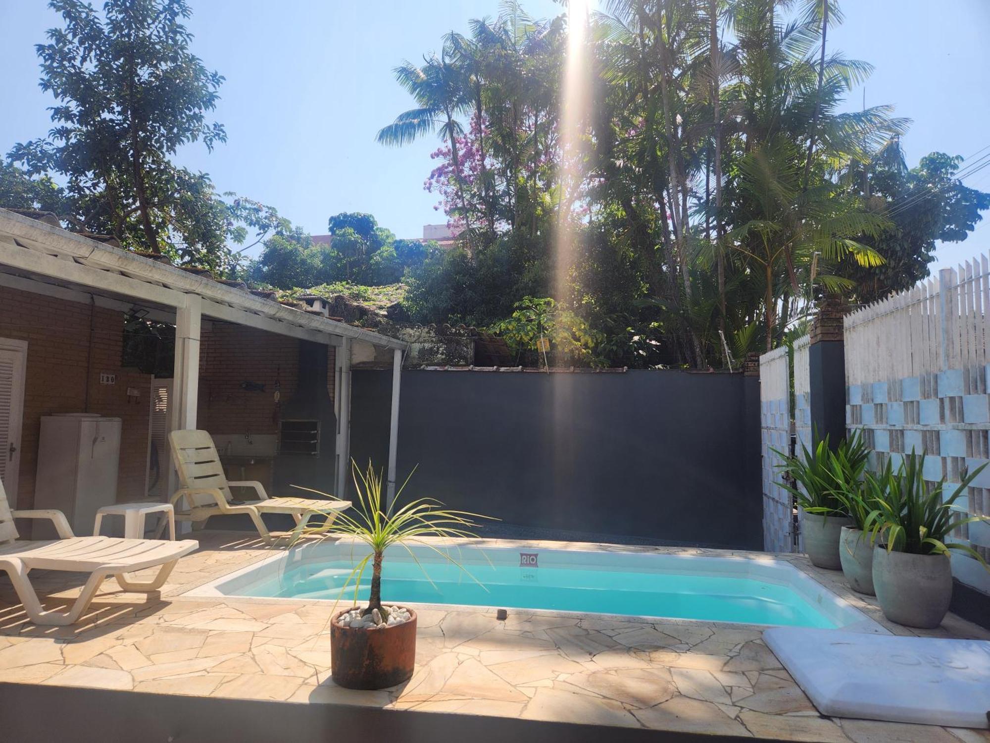 Casa No Tenorio Com Piscina Ubatuba Esterno foto